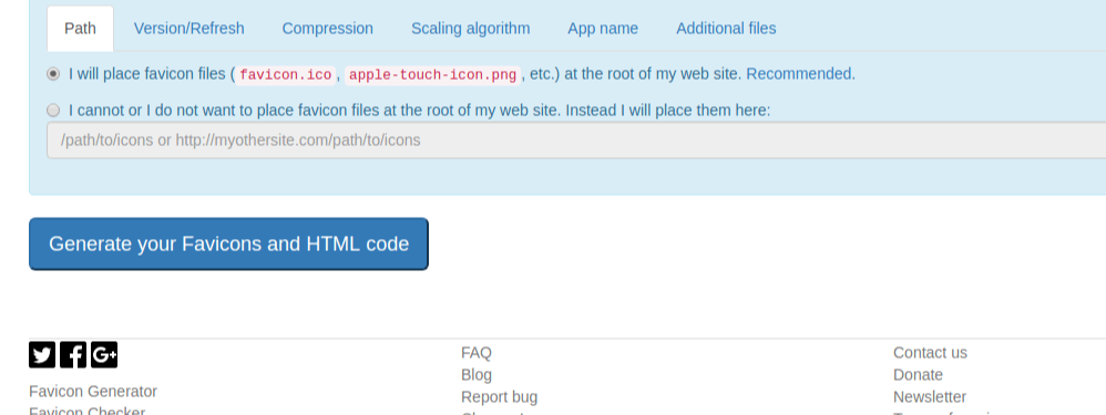 Real Favicon Generator - Generate Your Favicons and HTML Code